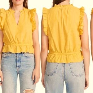 BB Dakota by Steve Madden are you drill yellow top.  Size S